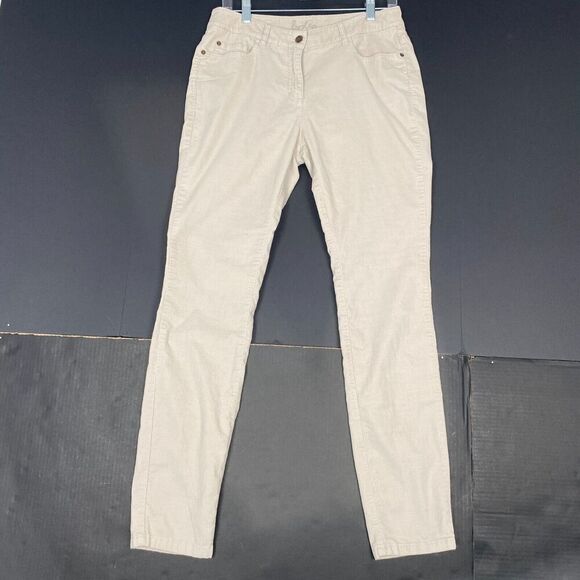 Boden Womens Pants Tan Size 8 Ankle Mid Rise  Stretch Cotton Blend Soft Comfort - Picture 14 of 15